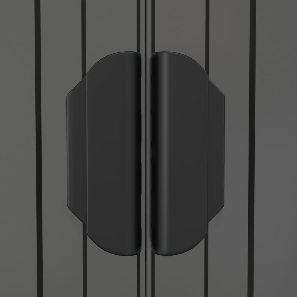 Geräteschuppen Hellgrau 192x689x223 cm Verzinkter Stahl