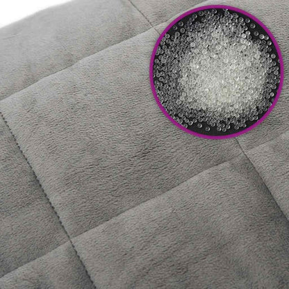Gewichtsdecke Grau 138x200 cm 6 kg Stoff
