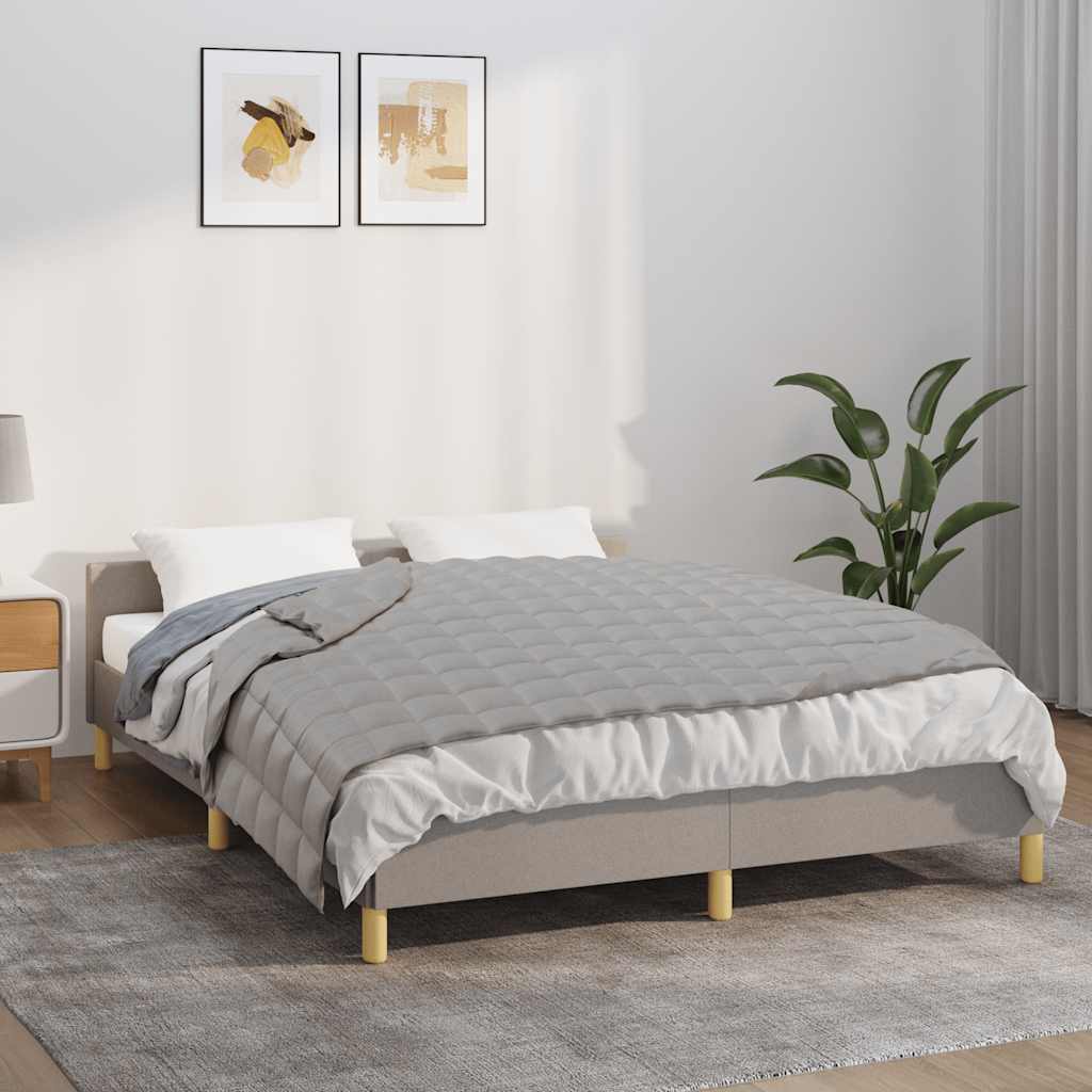 Gewichtsdecke Grau 138x200 cm 10 kg Stoff