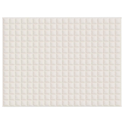 Gewichtsdecke Hellcreme 150x200 cm 11 kg Stoff