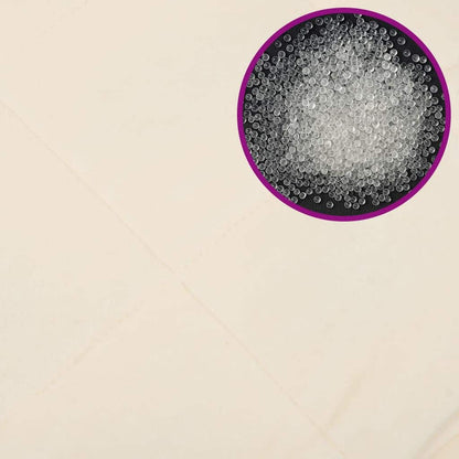 Gewichtsdecke Hellcreme 220x235 cm 15 kg Stoff