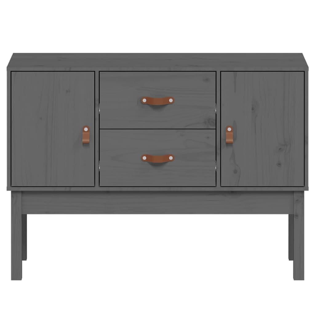 Sideboard Grau 110x40x78 cm Massivholz Kiefer