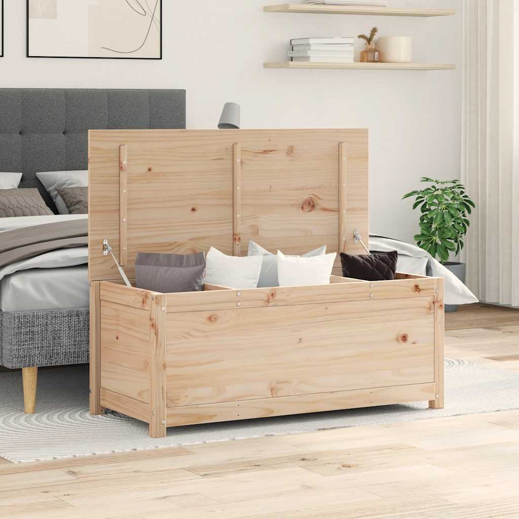 Truhe 110x50x45,5 cm Massivholz Kiefer