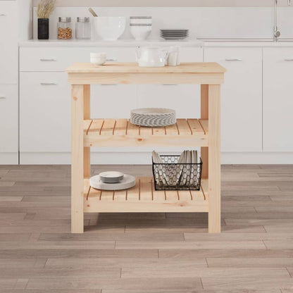 Werkbank 78,5x50x80 cm Massivholz Kiefer