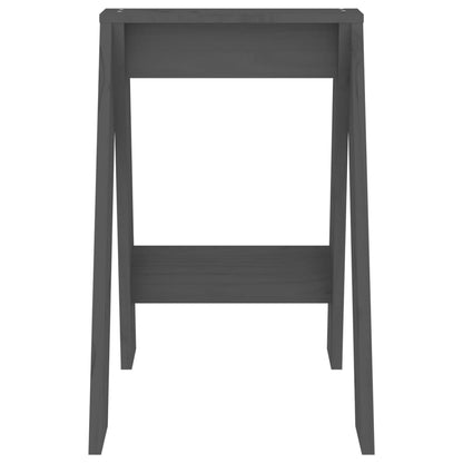Hocker 2 Stk. Grau 40x40x60 cm Massivholz Kiefer