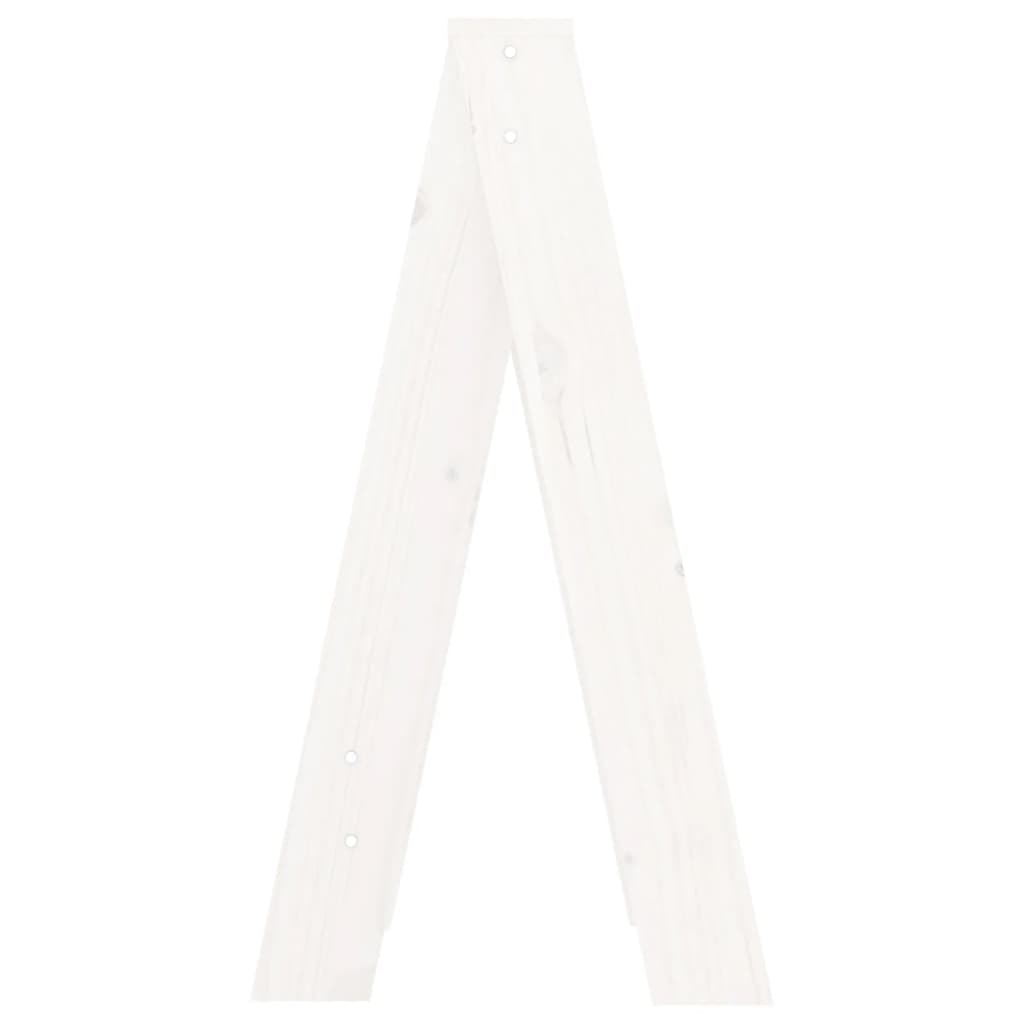 Hocker 2 Stk. Weiß 40x40x75 cm Massivholz Kiefer