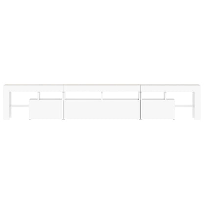 TV-Schrank mit LED-Leuchten Weiß 230x36,5x40 cm