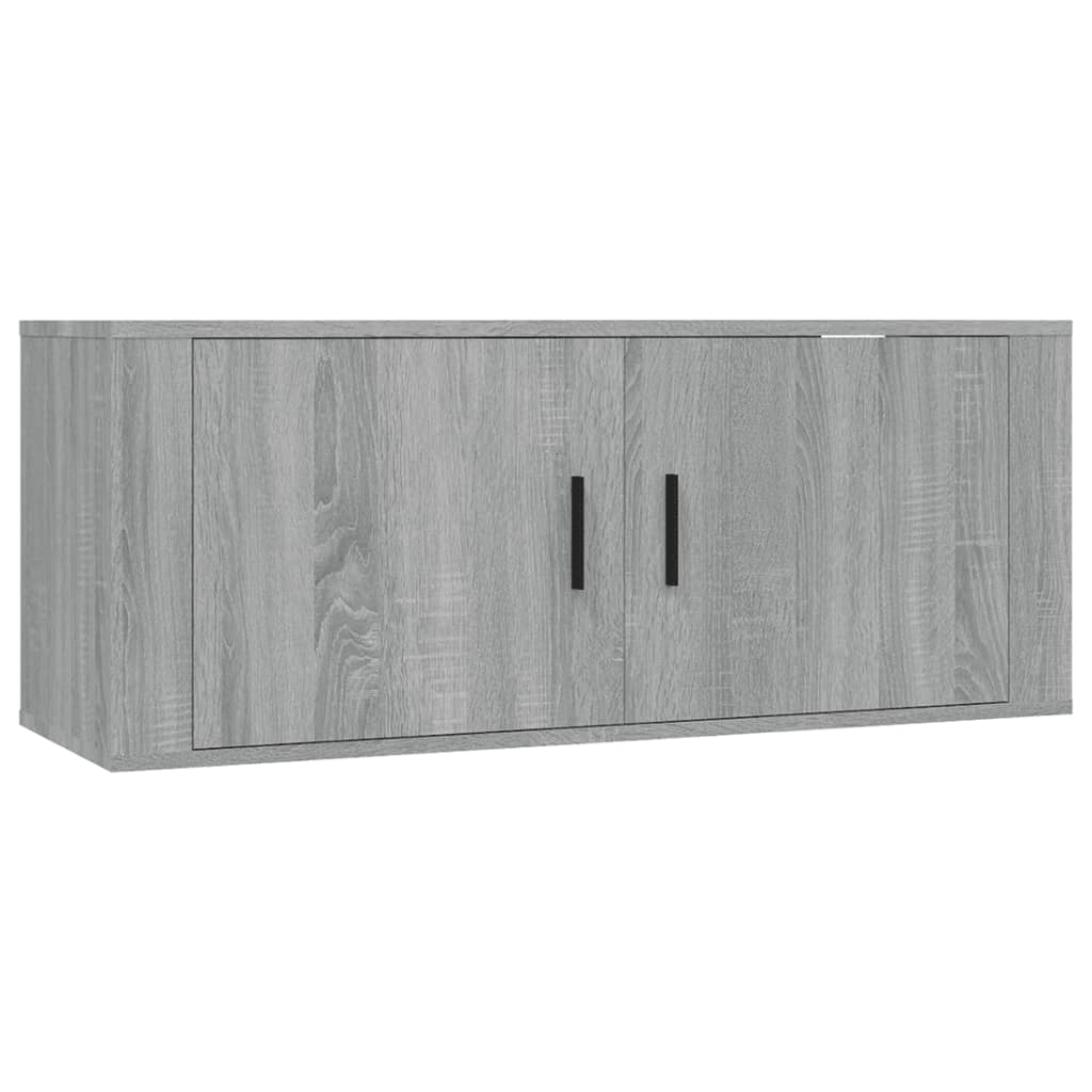 TV-Wandschrank Grau Sonoma 100x34,5x40 cm
