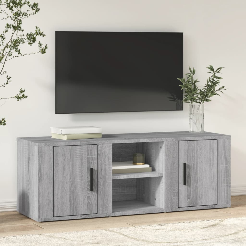TV-Schrank Grau Sonoma 100x31,5x35 cm Holzwerkstoff
