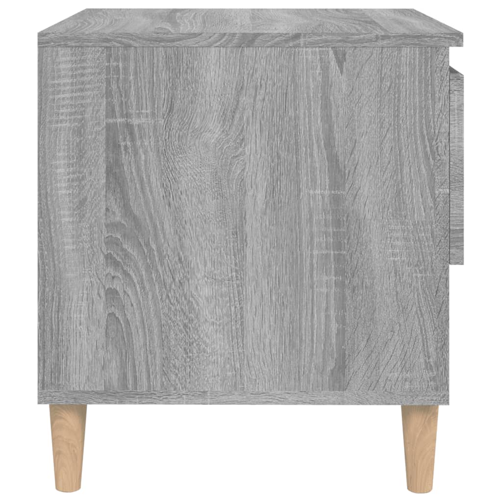 Nachttische 2 Stk. Grau Sonoma 50x46x50 cm Holzwerkstoff