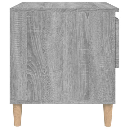 Nachttische 2 Stk. Grau Sonoma 50x46x50 cm Holzwerkstoff