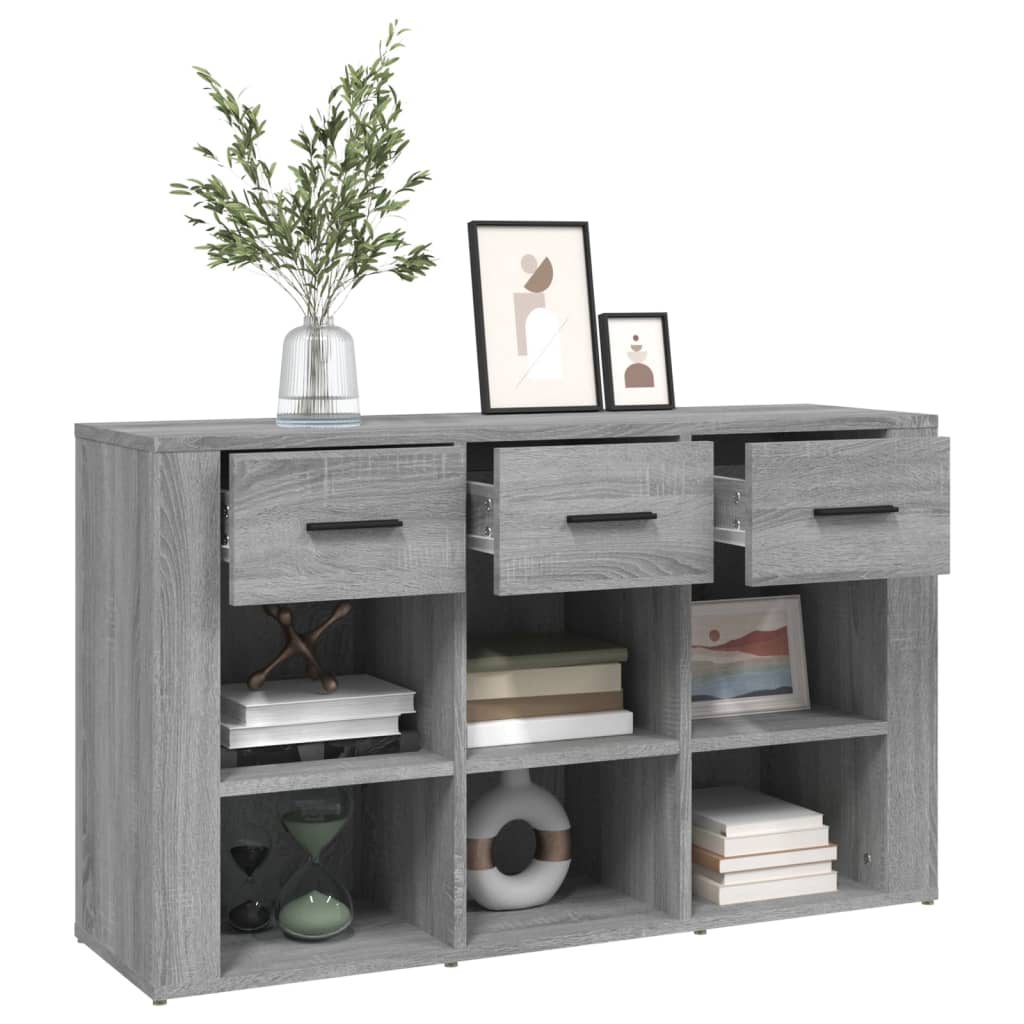 Sideboard Grau Sonoma 100x30x59,5 cm Holzwerkstoff