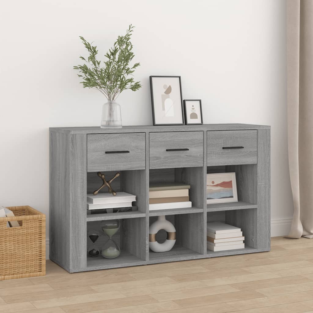 Sideboard Grau Sonoma 100x30x59,5 cm Holzwerkstoff