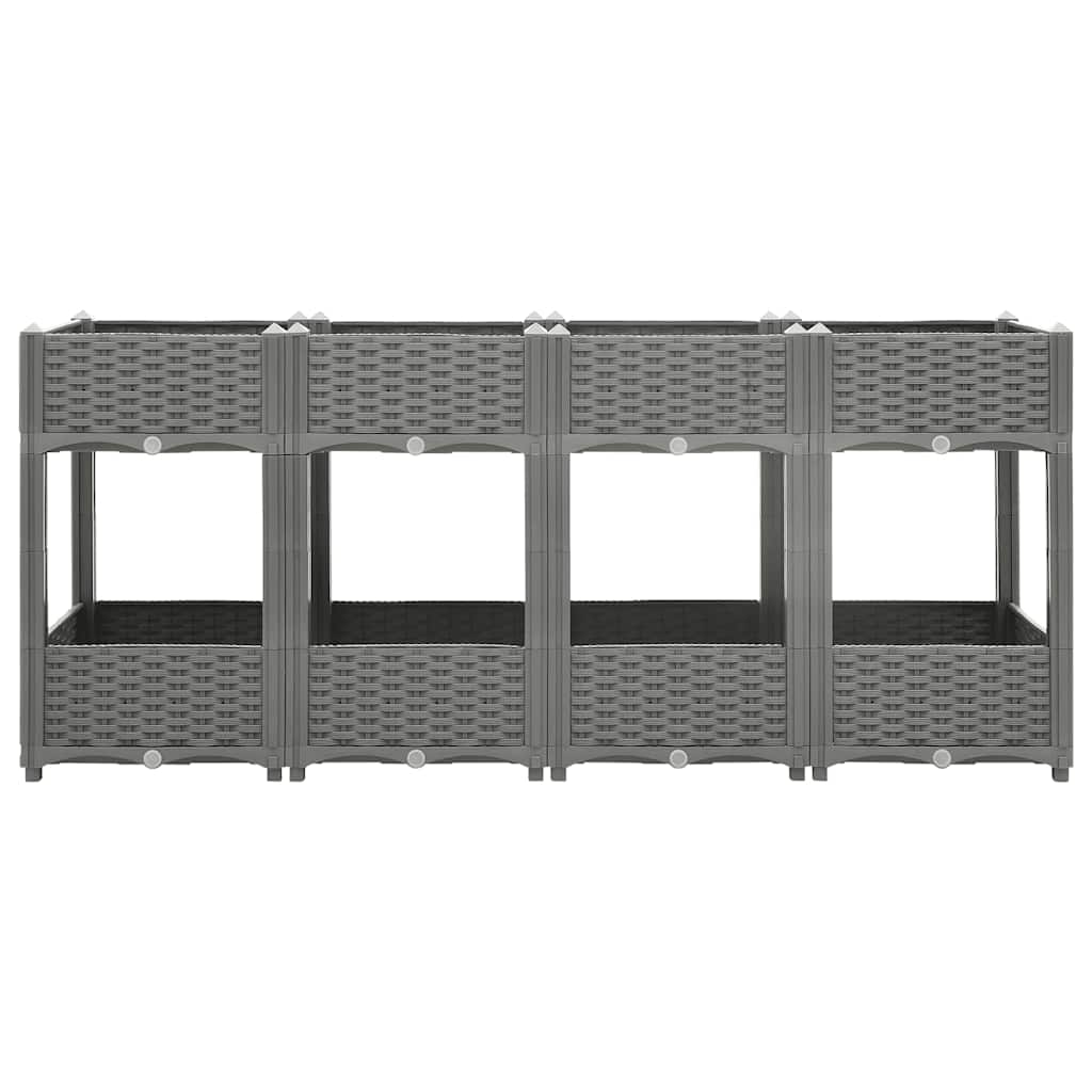 Hochbeet 160x40x71 cm Polypropylen