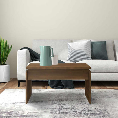 Couchtisch Braun Eichen-Optik 68x50x38 cm Holzwerkstoff