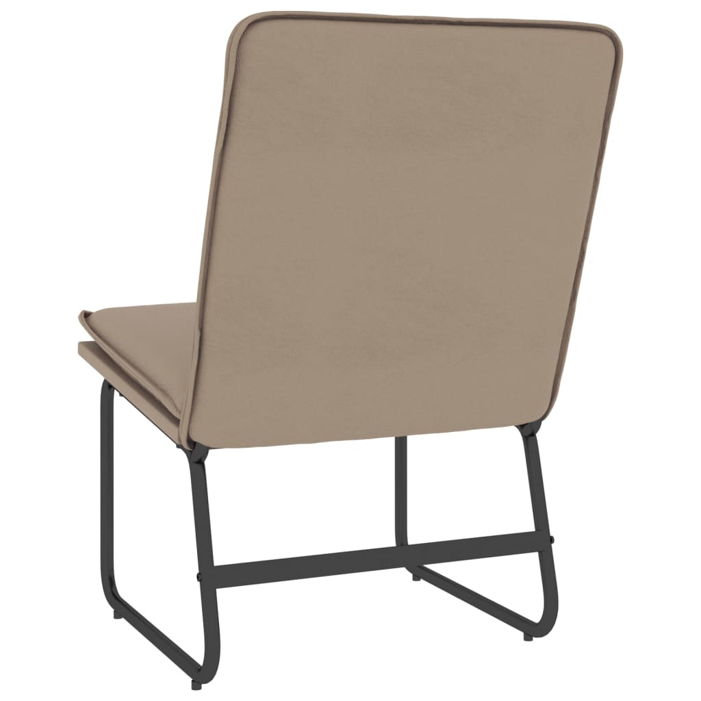 Loungesessel Cappuccino-Braun 54x75x76 cm Kunstleder
