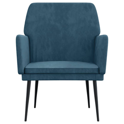 Sessel Blau 62x79x79 cm Samt