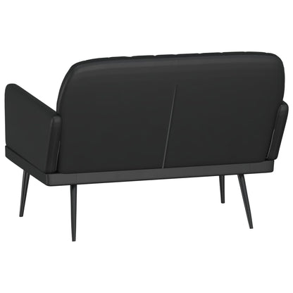 Sitzbank Schwarz 107x80x81 cm Kunstleder