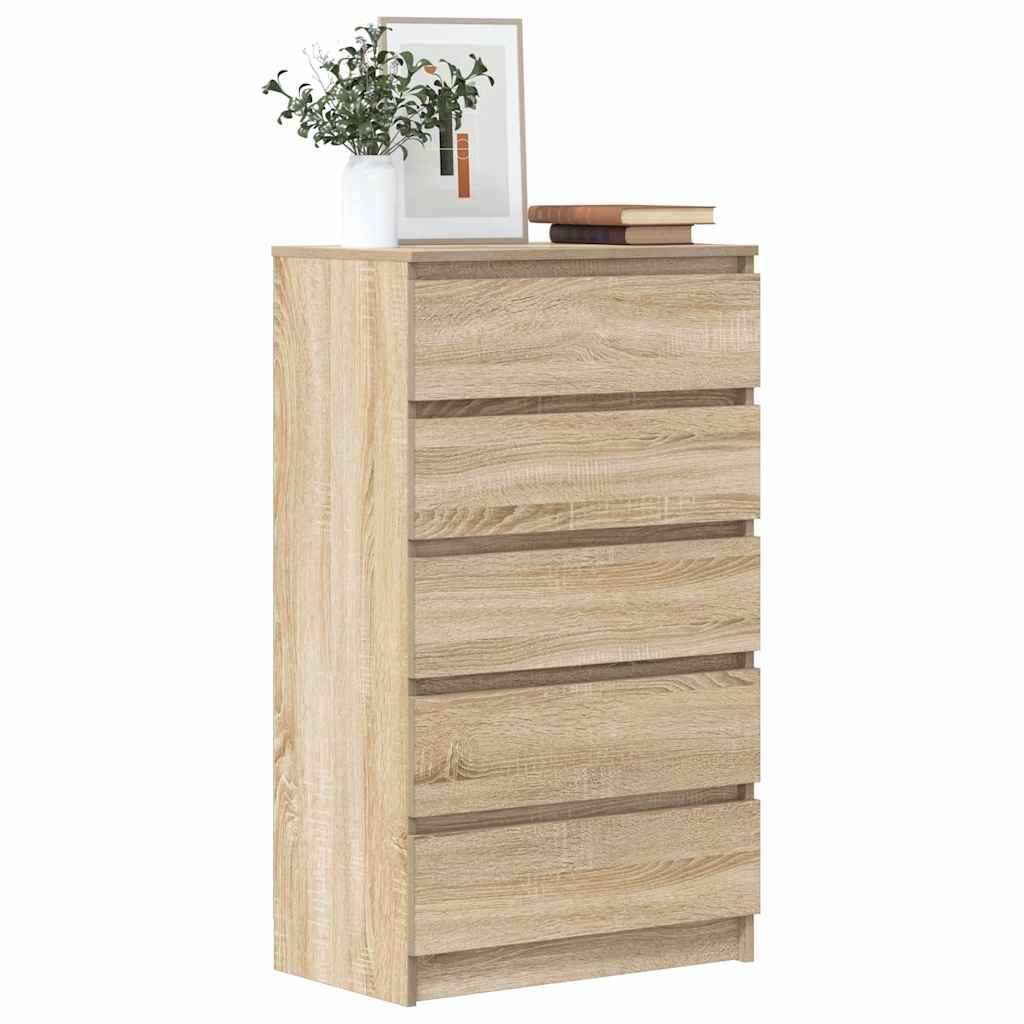 Schubladenschrank Sonoma-Eiche 60x36x103 cm Holzwerkstoff