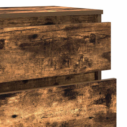 Schubladenschrank Räuchereiche 60x36x103 cm Holzwerkstoff