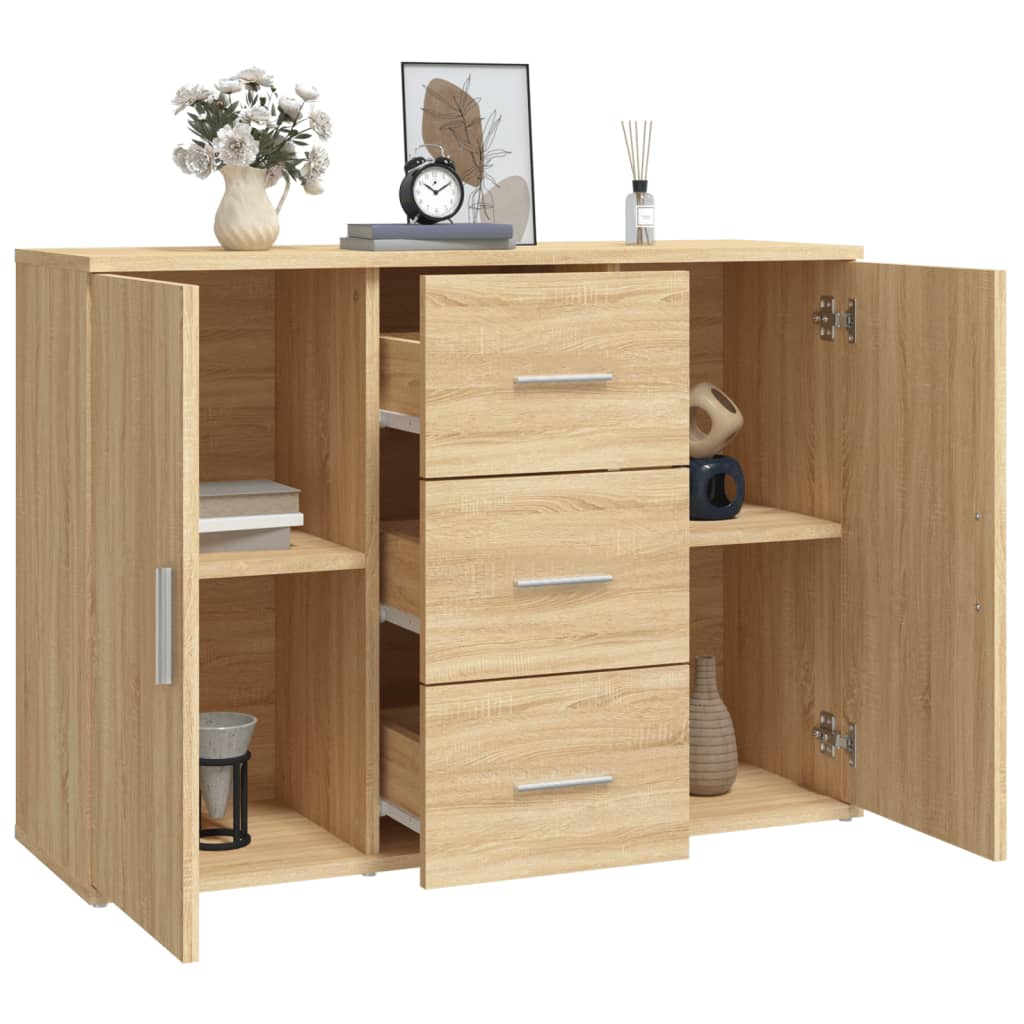 Sideboard Sonoma-Eiche 91x29,5x65 cm Holzwerkstoff