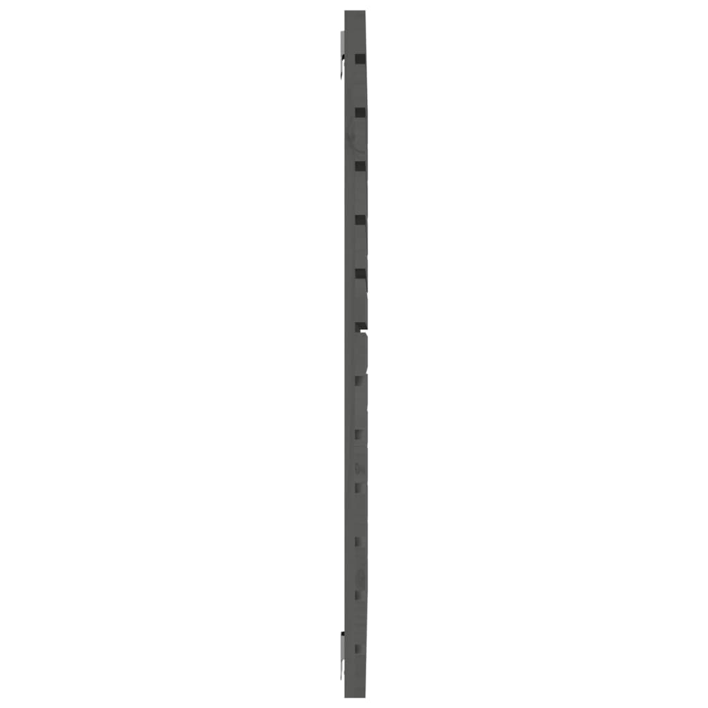 Wand-Kopfteil Grau 146x3x91,5 cm Massivholz Kiefer
