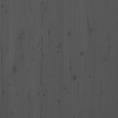 Wand-Kopfteil Grau 146x3x91,5 cm Massivholz Kiefer