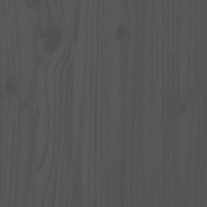 Wand-Kopfteil Grau 159,5x3x90 cm Massivholz Kiefer