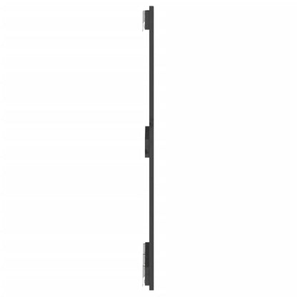 Wand-Kopfteil Grau 140x3x90 cm Massivholz Kiefer