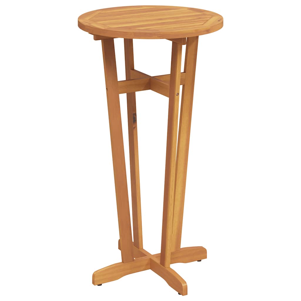 Garten-Bartisch Ø60x105 cm Massivholz Akazie