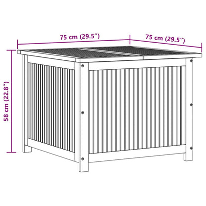 Gartenbox 75x75x58 cm Massivholz Akazie