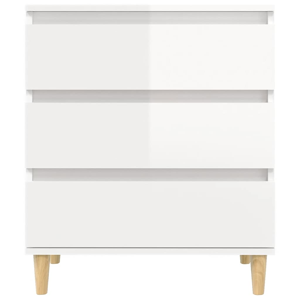 Sideboard Hochglanz-Weiß 60x35x70 cm Holzwerkstoff