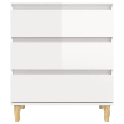 Sideboard Hochglanz-Weiß 60x35x70 cm Holzwerkstoff