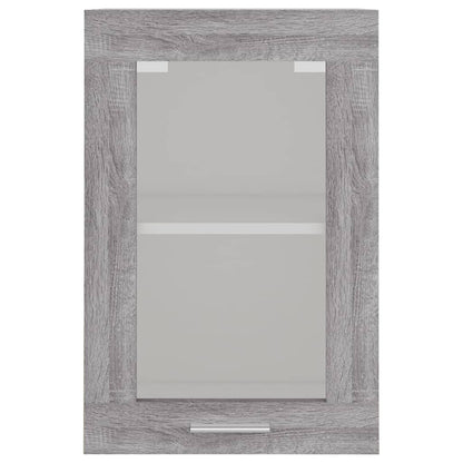 Hängeschrank Lyon Glas Grau Sonoma 40x31x60 cm Holzwerkstoff