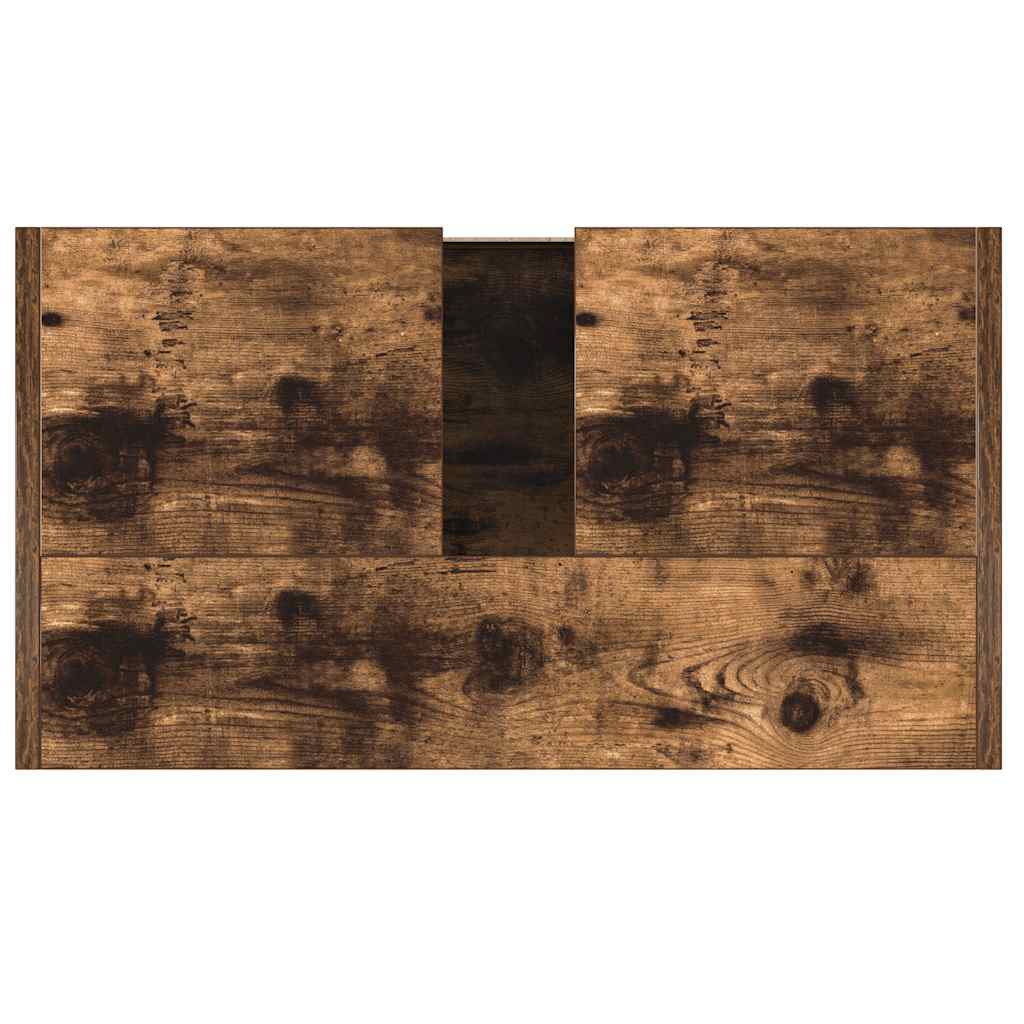 Badschrank Räuchereiche 60x33x61 cm Holzwerkstoff