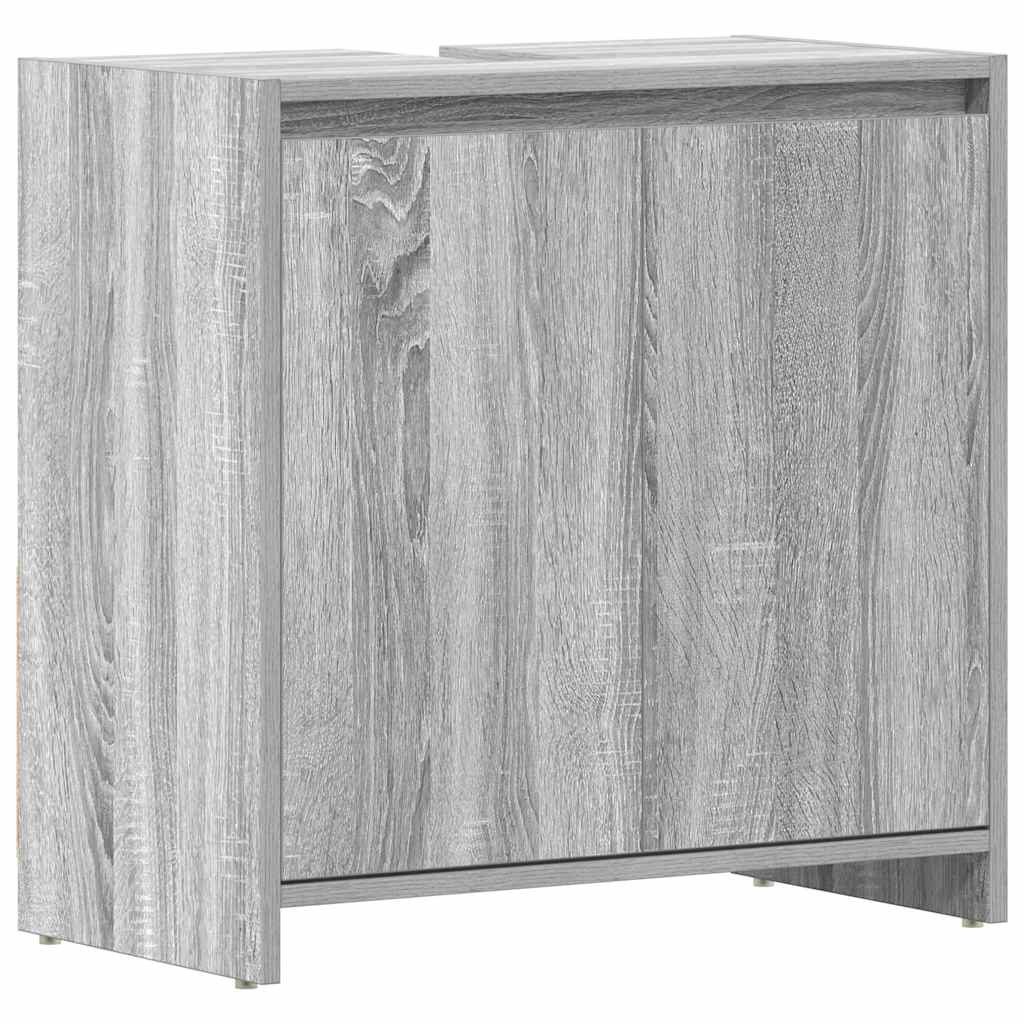 Badschrank Grau Sonoma 60x33x61 cm Holzwerkstoff