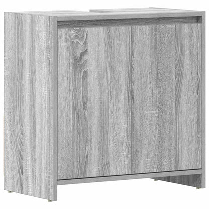 Badschrank Grau Sonoma 60x33x61 cm Holzwerkstoff