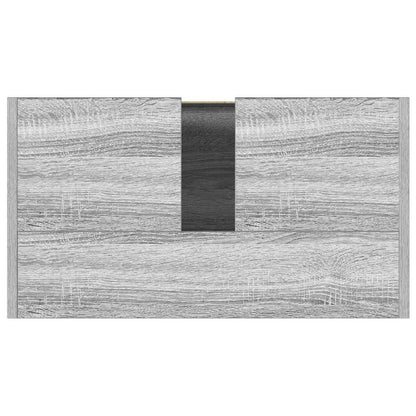 Badschrank Grau Sonoma 60x33x61 cm Holzwerkstoff