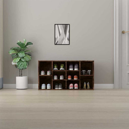 Schuhbank Räuchereiche 103x30x55 cm Holzwerkstoff