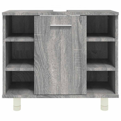 Badschrank Grau Sonoma 60x32x53,5 cm Holzwerkstoff