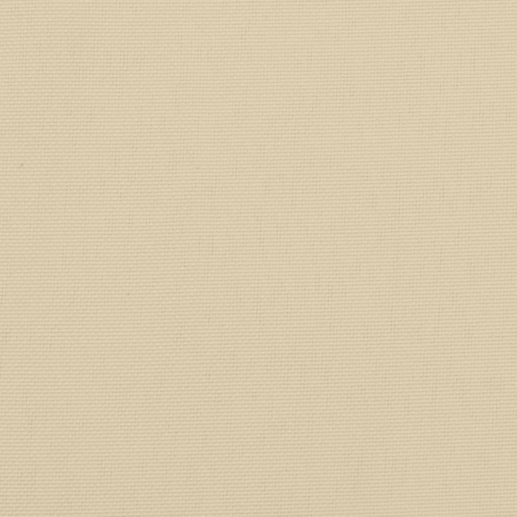 Palettenkissen Beige 50x50x12 cm Stoff