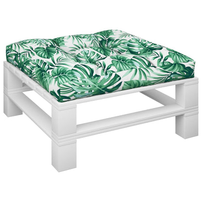 Palettensofa-Kissen Blattmuster 70x70x12 cm