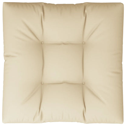 Palettenkissen Beige 80x80x12 cm Stoff