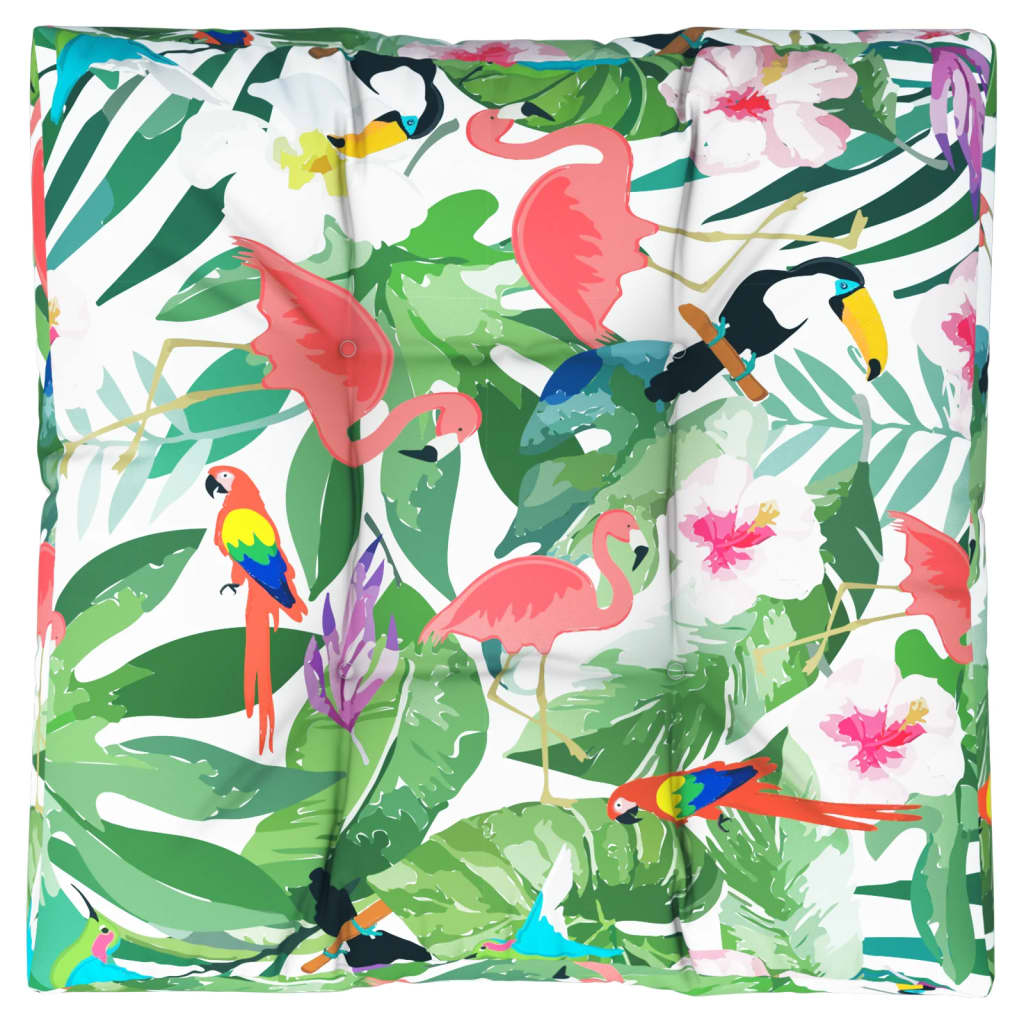 Palettenkissen Mehrfarbig 80x80x12 cm Stoff