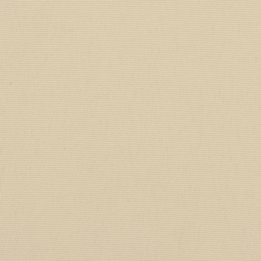 Palettenkissen Beige 60x40x12 cm Stoff