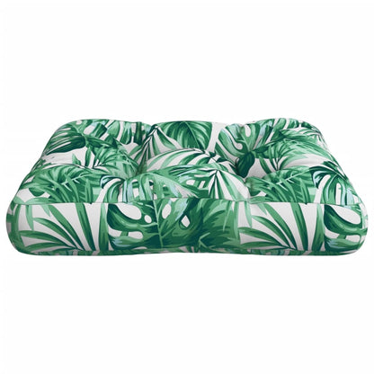 Palettenkissen Blattmuster 60x61,5x10 cm Stoff