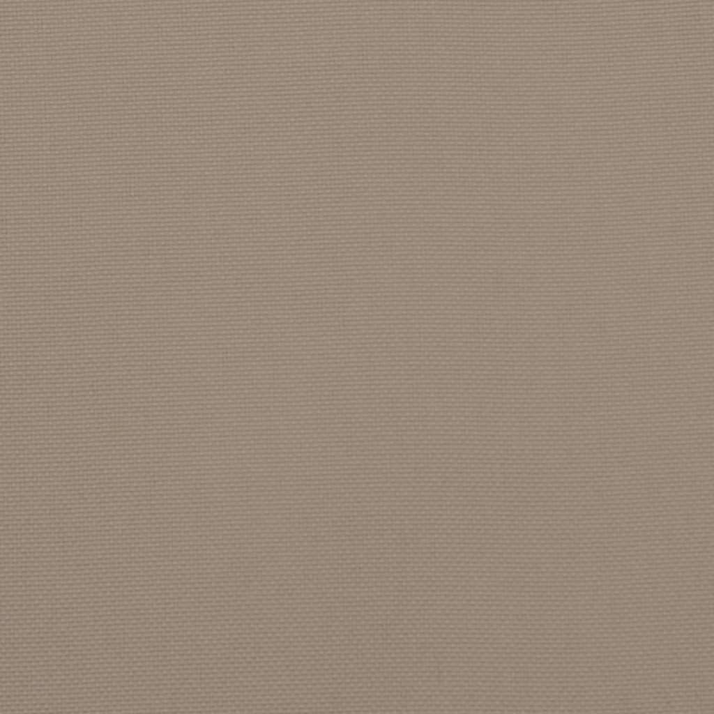Palettenkissen Taupe 58x58x10 cm Stoff