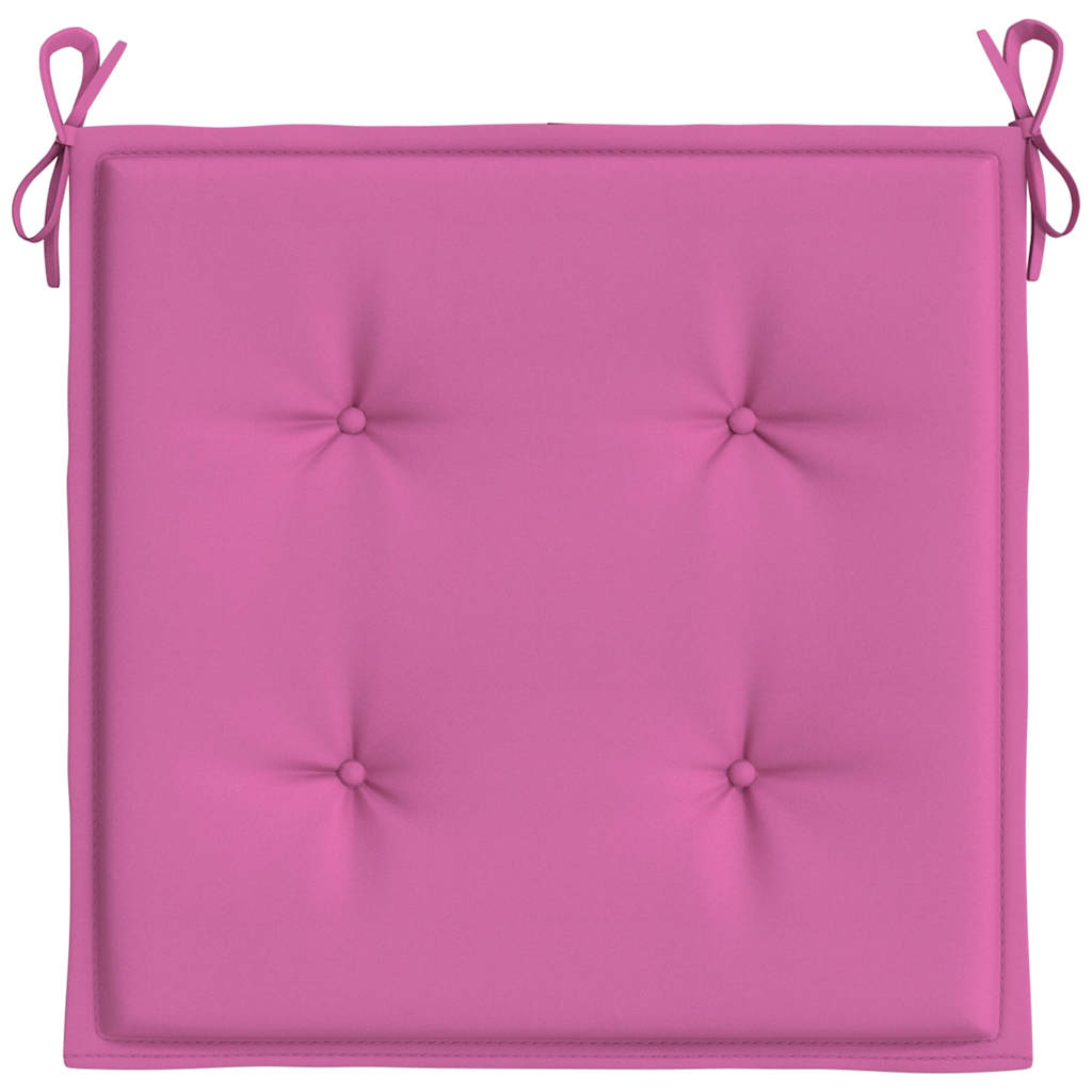 Gartenstuhl-Kissen 6 Stk. Rosa 50x50x4 cm Stoff