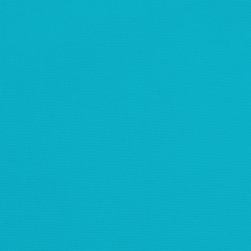 Hochlehner-Auflagen 6 Stk. Türkis Stoff