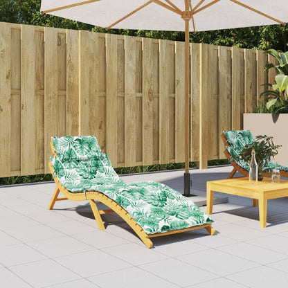 Sonnenliegen-Auflage Blattmuster Oxford-Gewebe